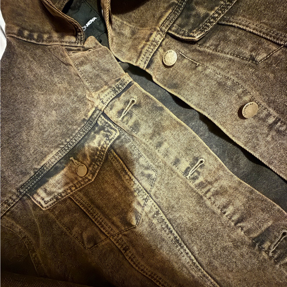 Fashion Nova Brown Jean Jacket - Picture 3 of 8